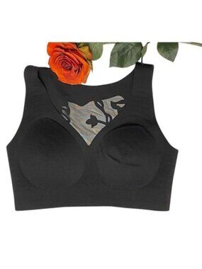 Rhonda Shear Gel Bra w/Floral Mesh Back SMALL